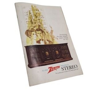 Vintage 1971 Zenith High-Fidelity Stereo Catalog Console Audio Brochure MCM